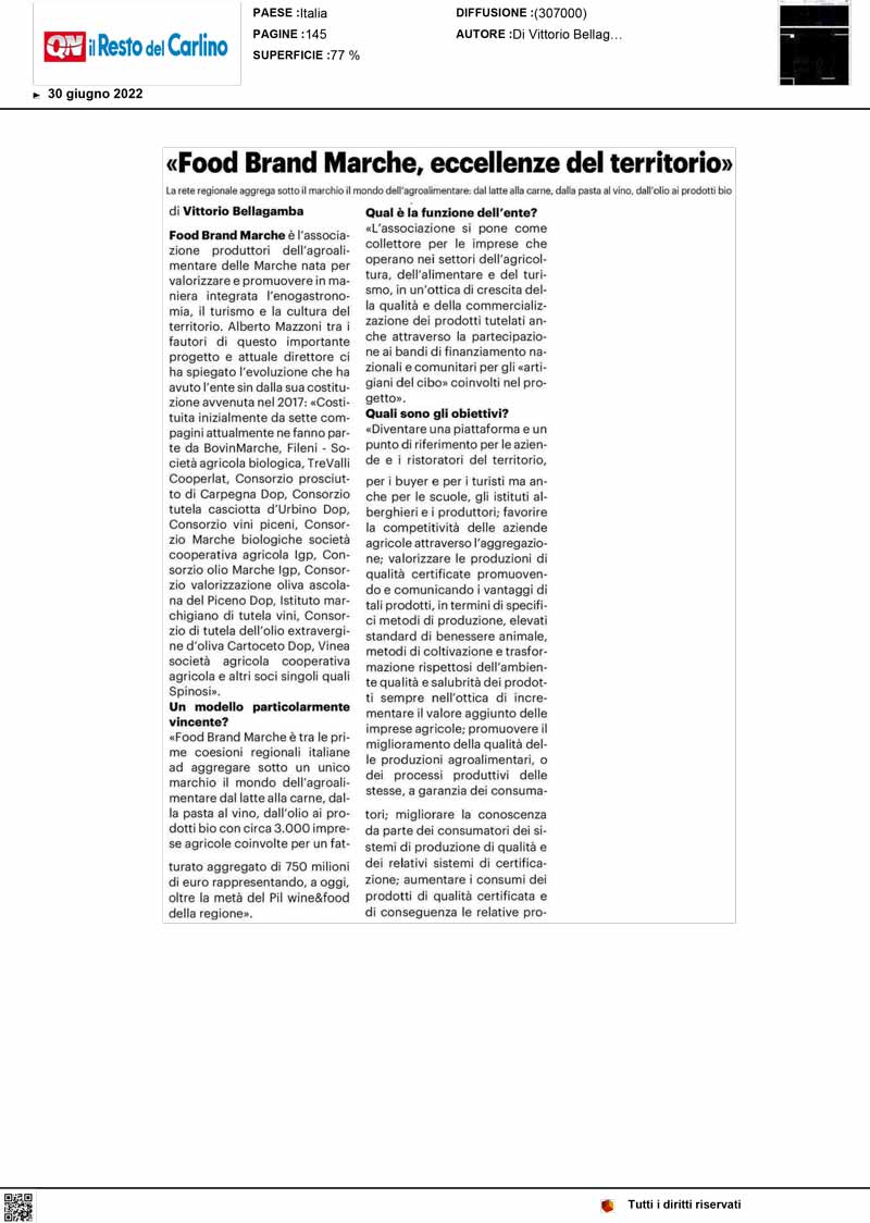 Rassegna Stampa - Consorzio Marche Bio